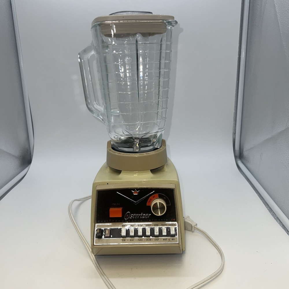 Vintage Osterizer Blender Imperial 14 Speed Oster, Glass Pitcher Tested